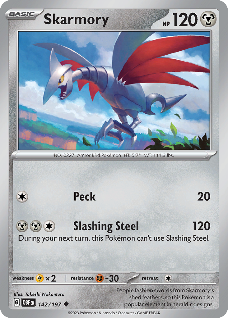 Skarmory — Obsidian Flames #142 / 197