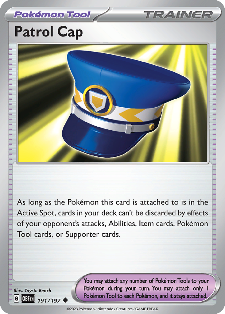 Patrol Cap — Obsidian Flames #191 / 197