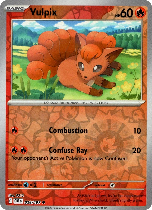 Vulpix — Obsidian Flames #028 / 197