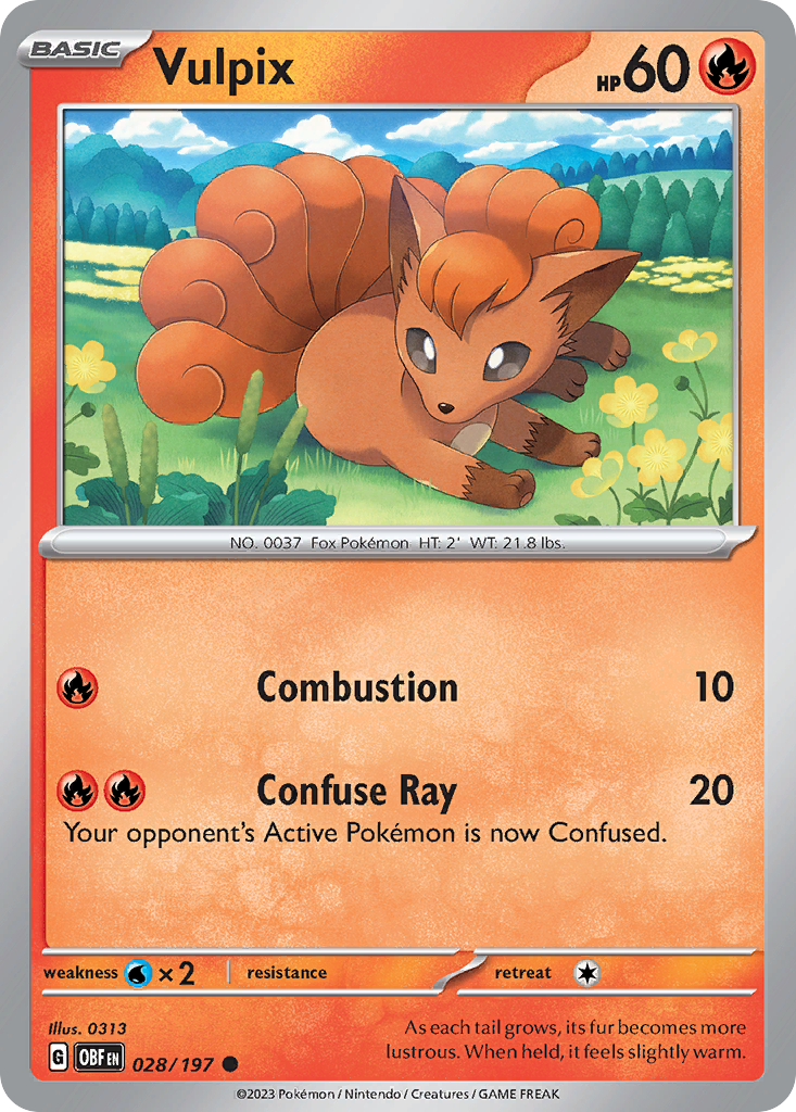 Vulpix — Obsidian Flames #028 / 197