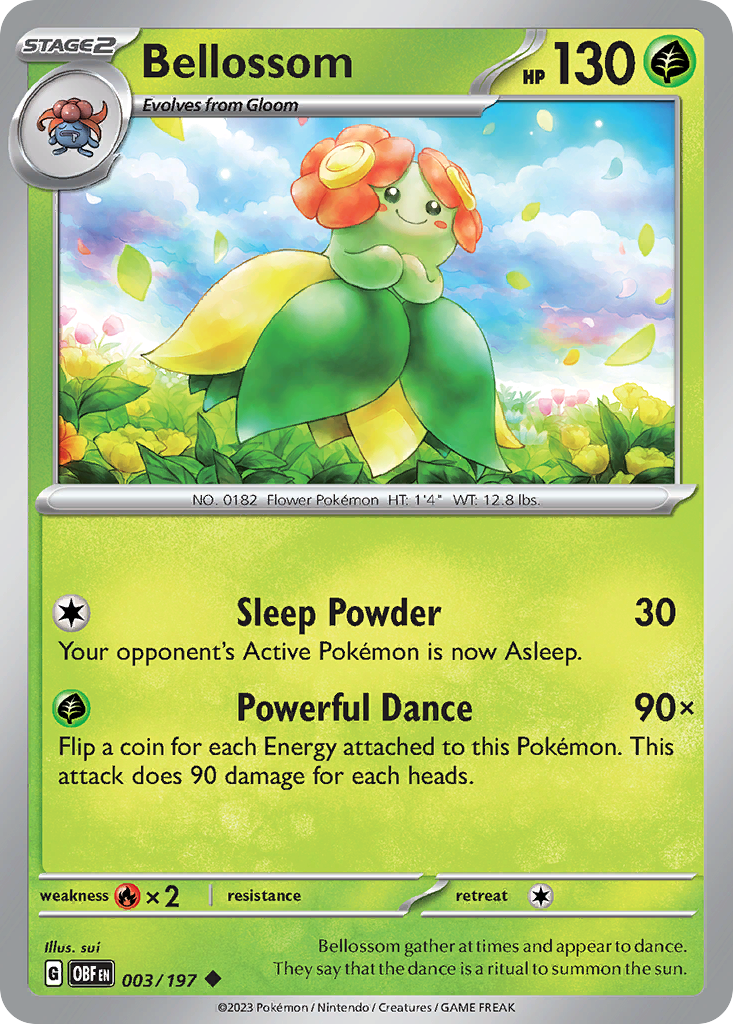 Bellossom — Obsidian Flames #003 / 197