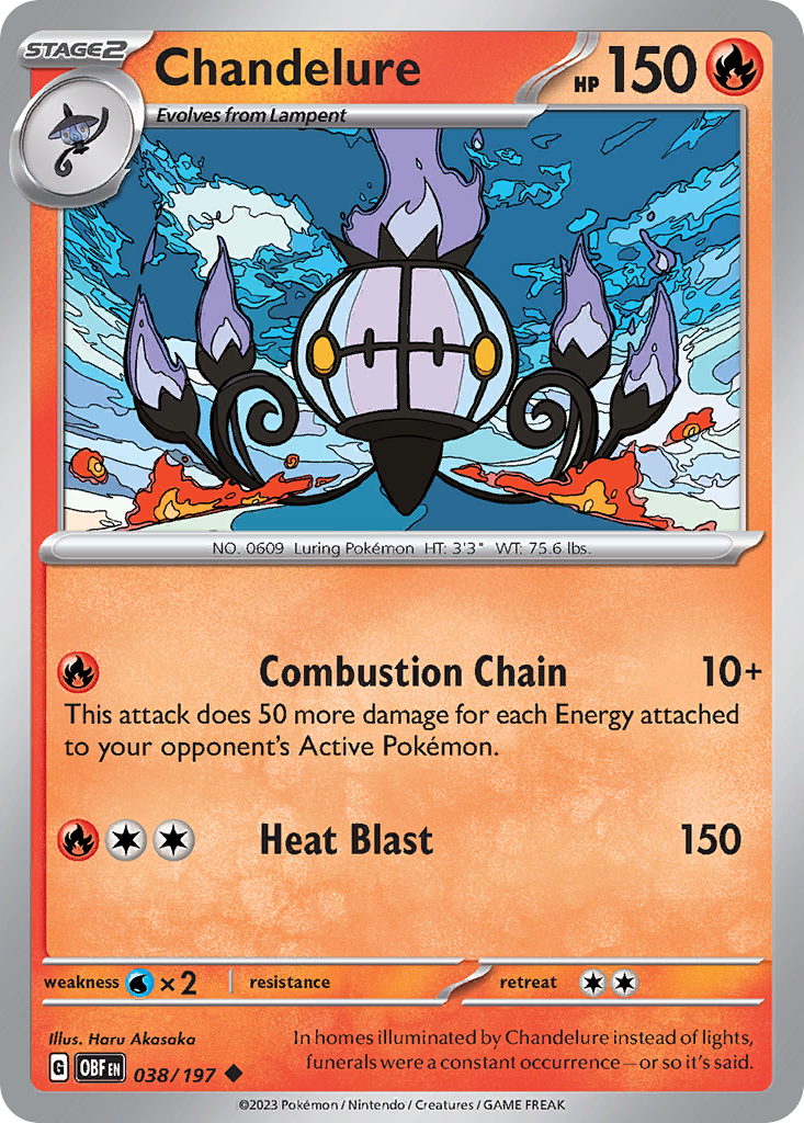 Chandelure — Obsidian Flames #038 / 197