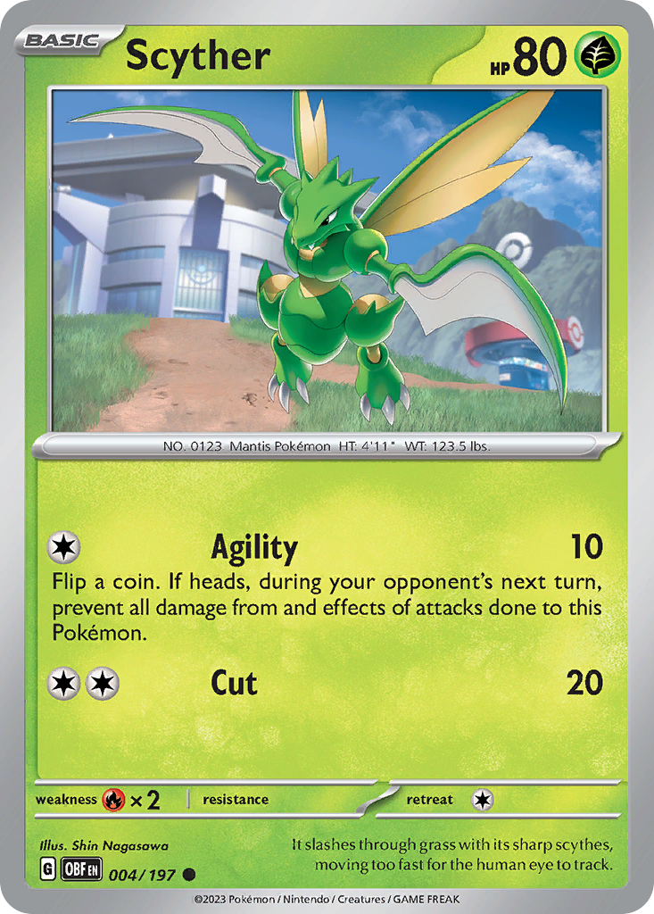 Scyther — Obsidian Flames #004 / 197