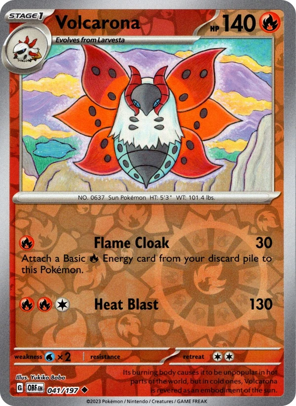 Volcarona — Obsidian Flames #041 / 197