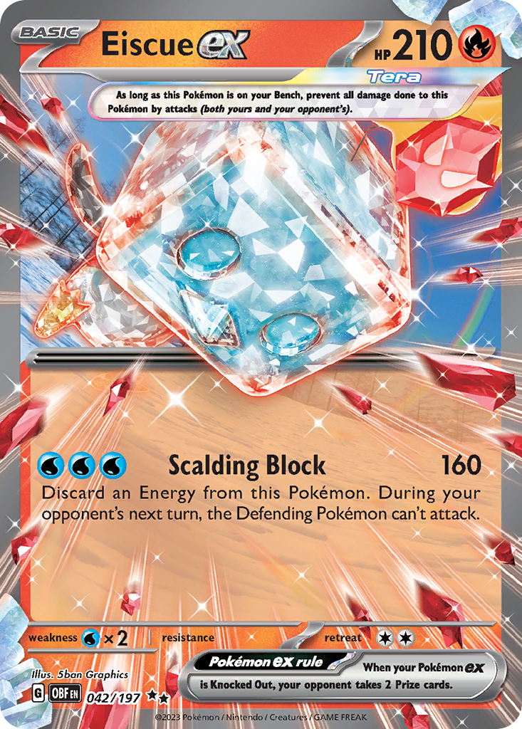 Eiscue ex — Obsidian Flames #042 / 197
