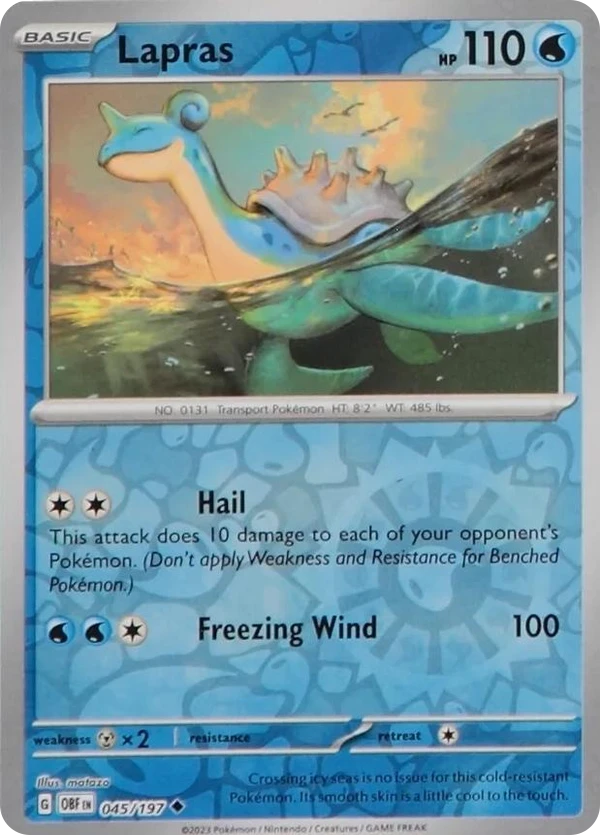 Lapras — Obsidian Flames #045 / 197
