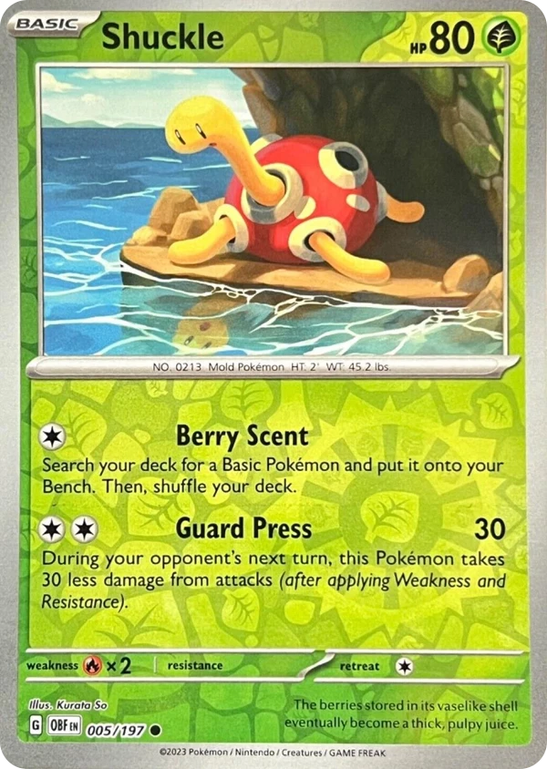 Shuckle — Obsidian Flames #005 / 197