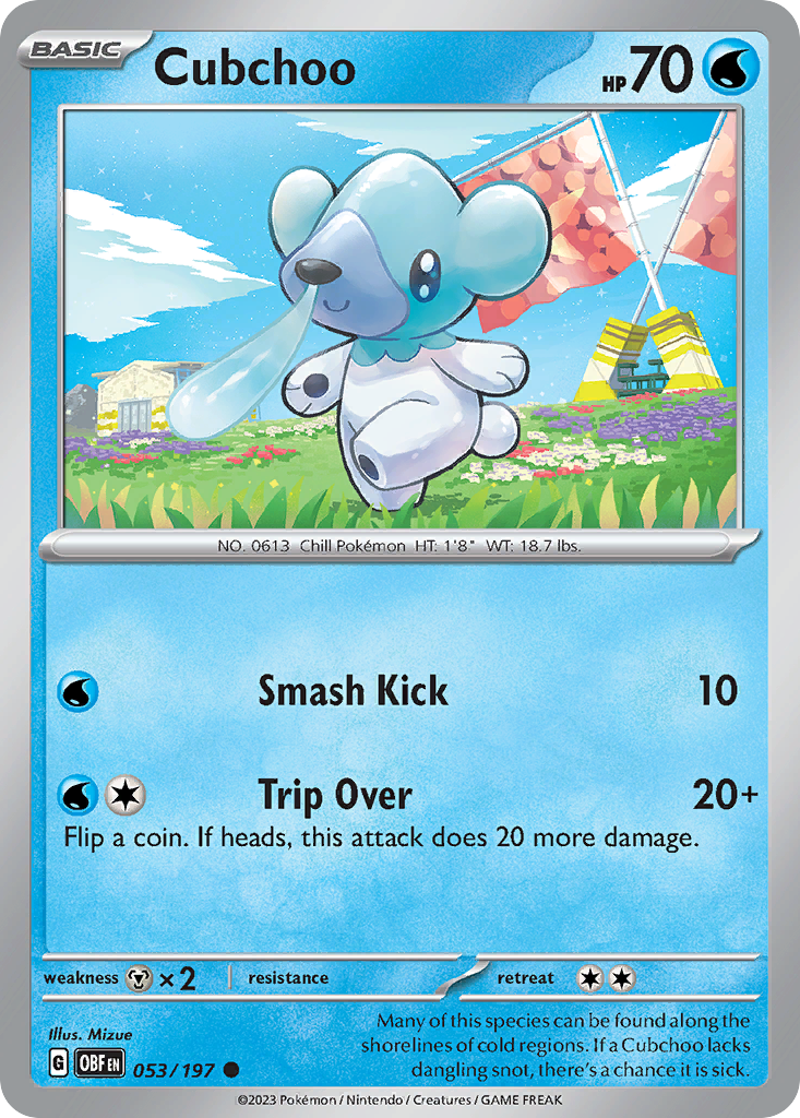 Cubchoo — Obsidian Flames #053 / 197