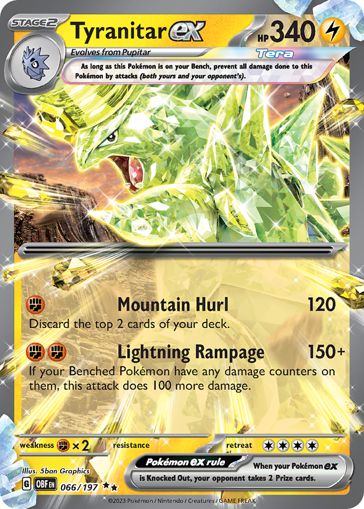 Tyranitar ex — Obsidian Flames #066 / 197