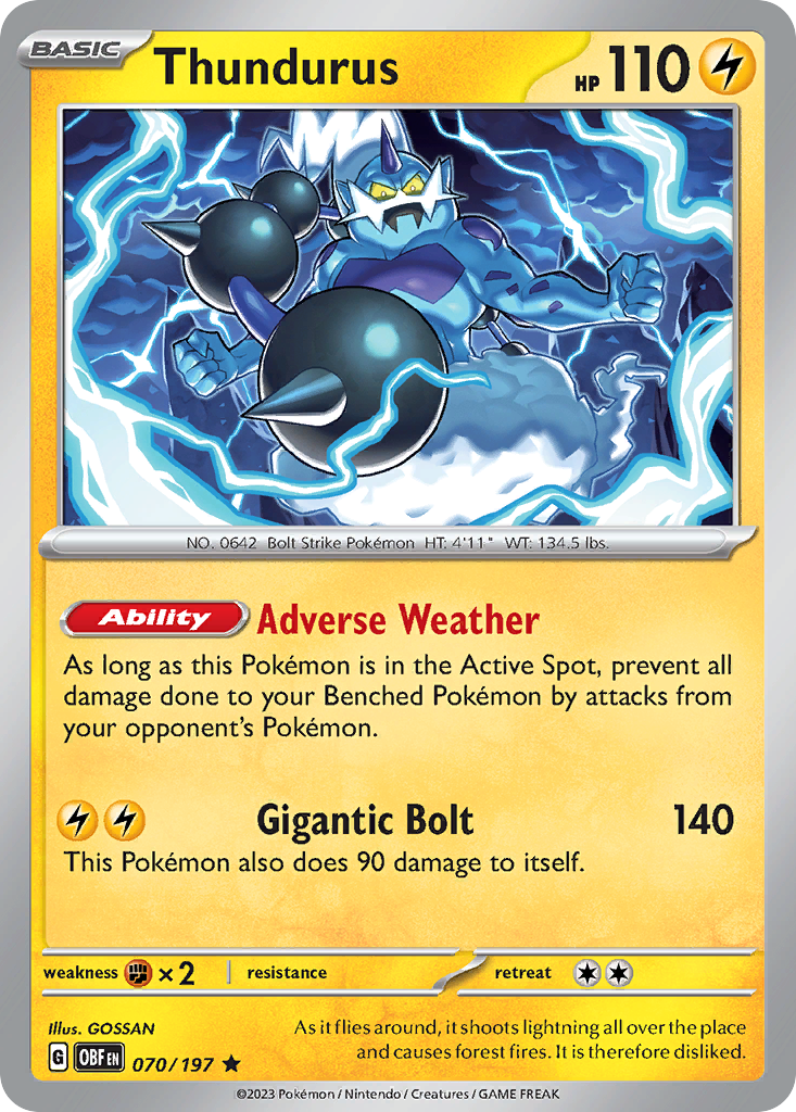 Thundurus — Obsidian Flames #070 / 197