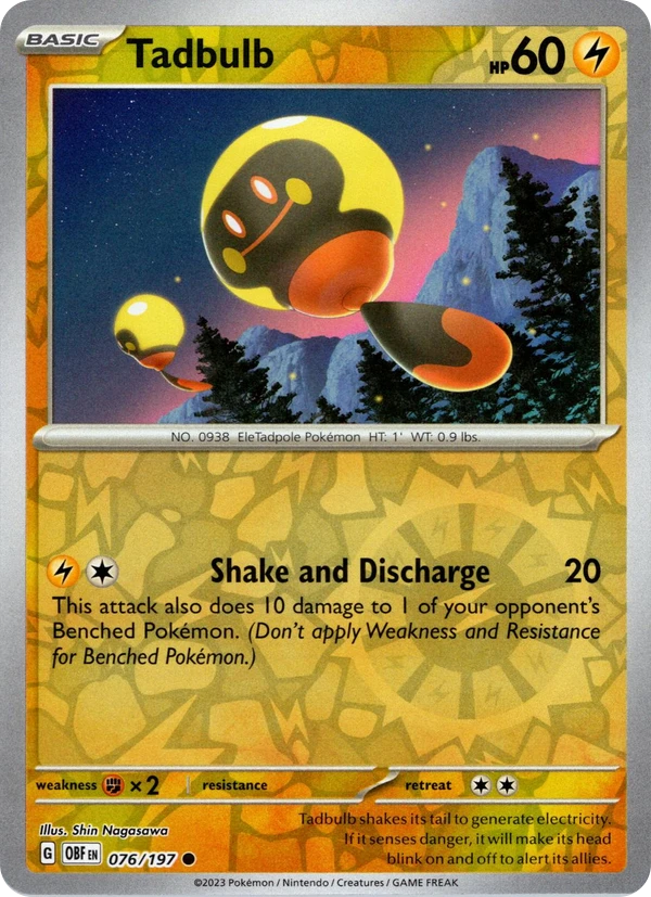 Tadbulb — Obsidian Flames #076 / 197