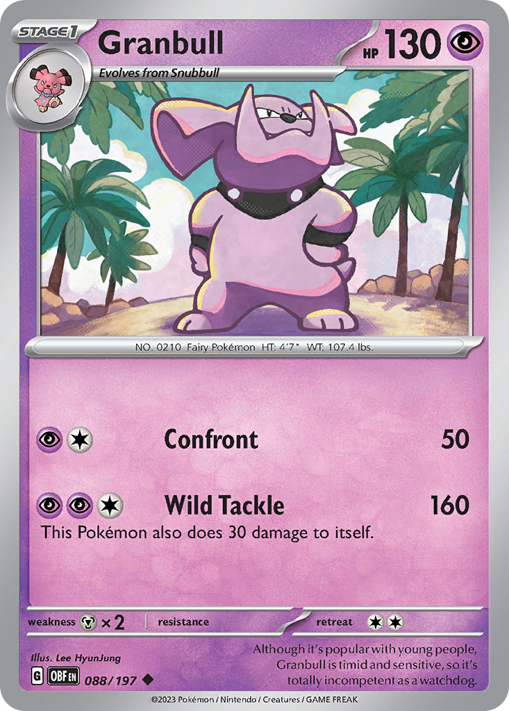 Granbull — Obsidian Flames #088 / 197
