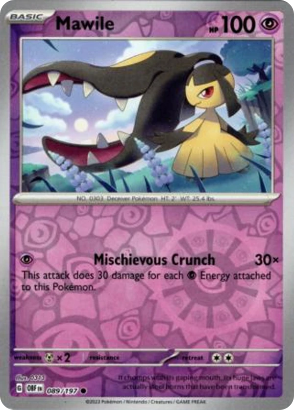 Mawile — Obsidian Flames #089 / 197