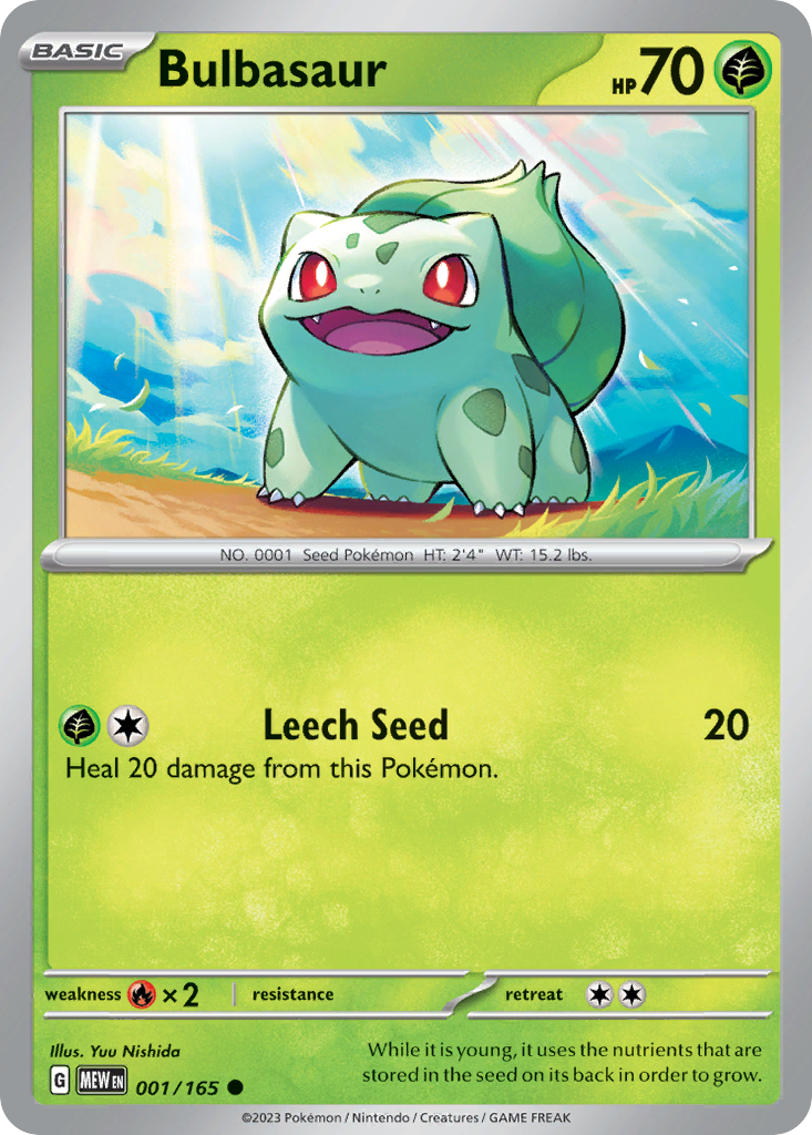 Bulbasaur — 151 #001 / 165
