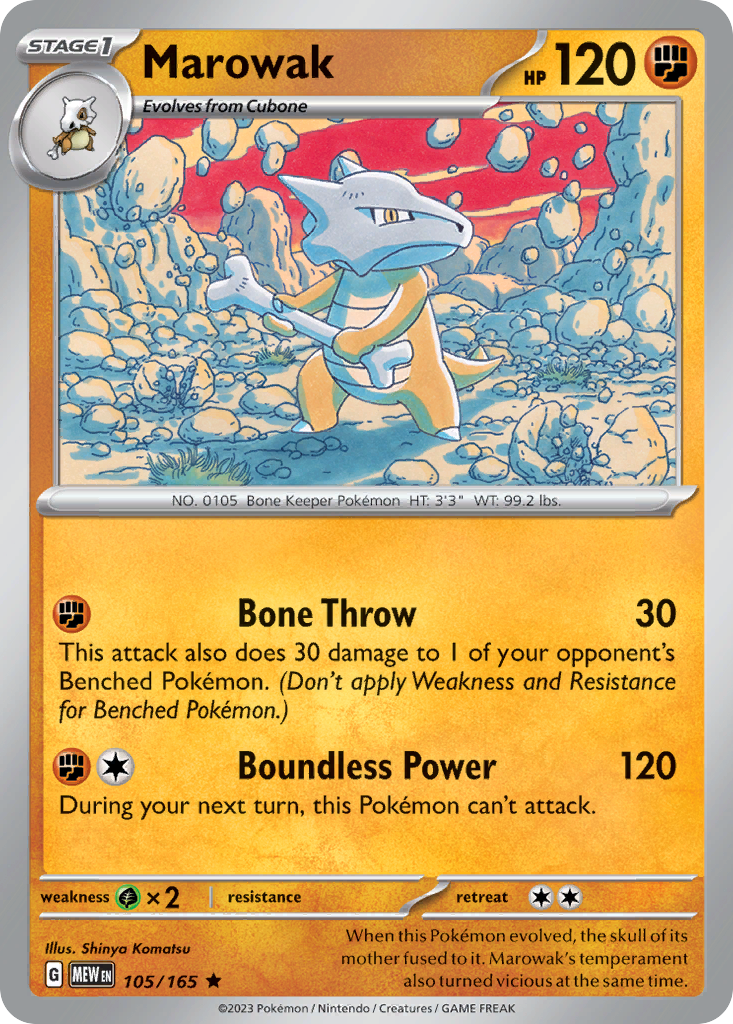 Marowak — 151 #105 / 165