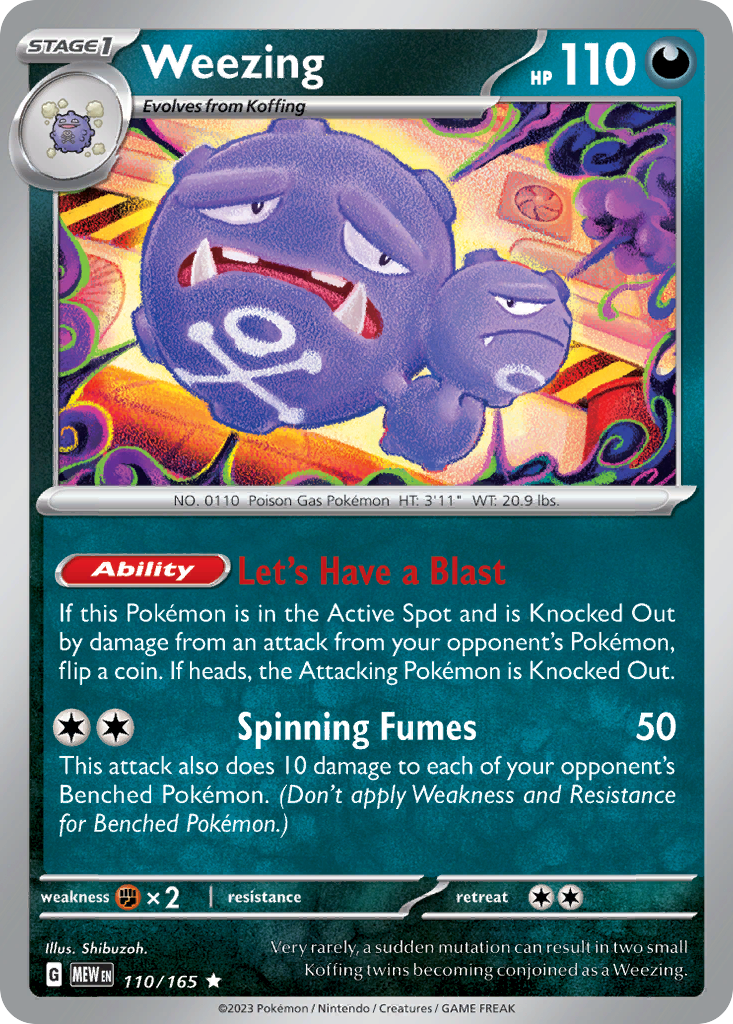 Weezing — 151 #110 / 165