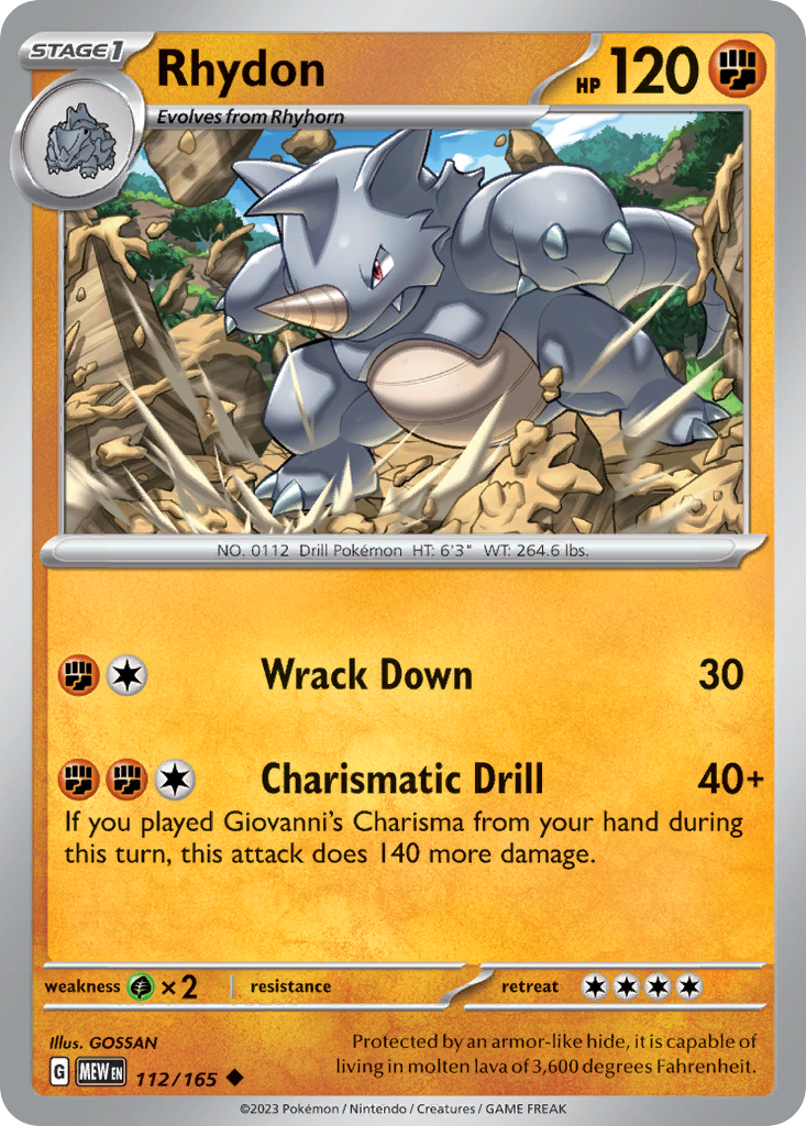 Rhydon — 151 #112 / 165