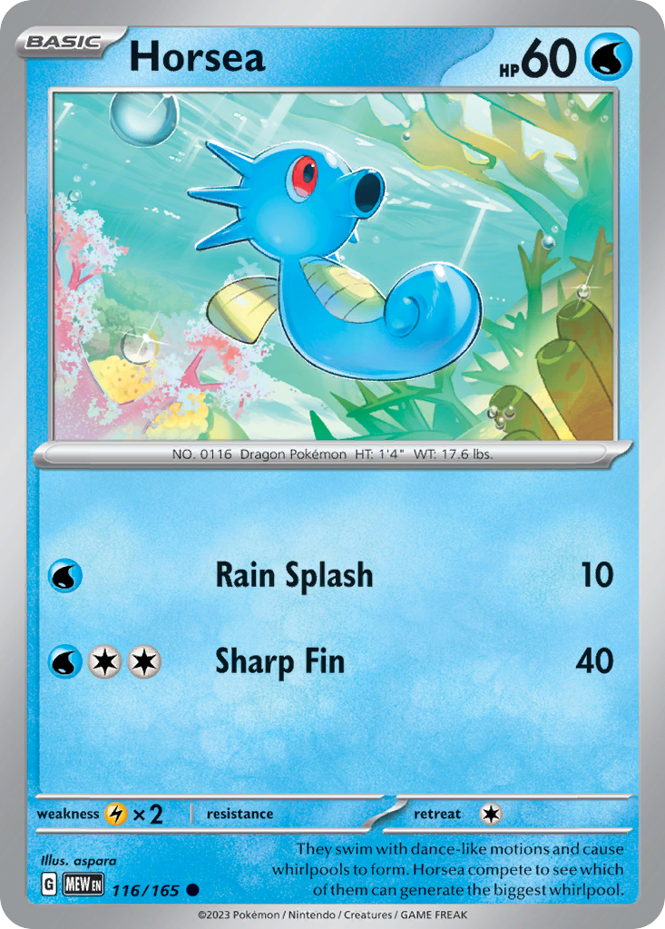 Horsea — 151 #116 / 165
