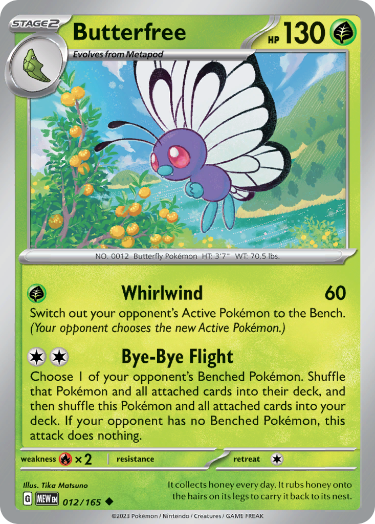Butterfree — 151 #012 / 165