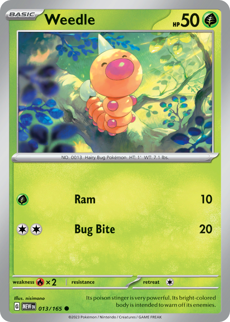 Weedle — 151 #013 / 165