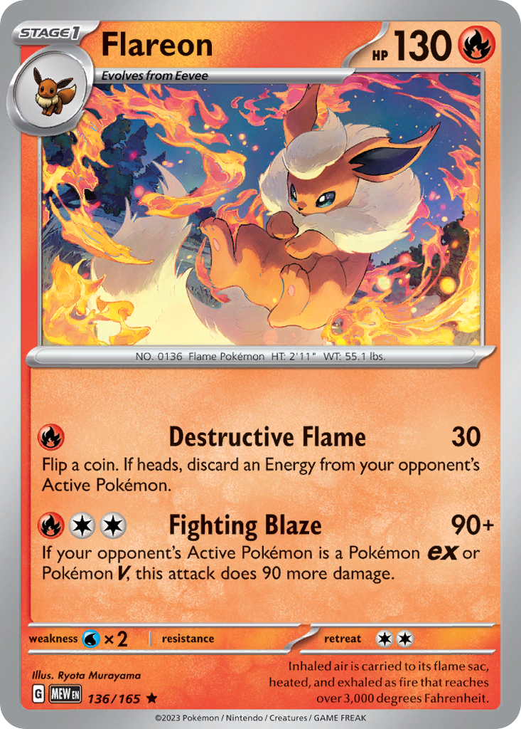 Flareon — 151 #136 / 165