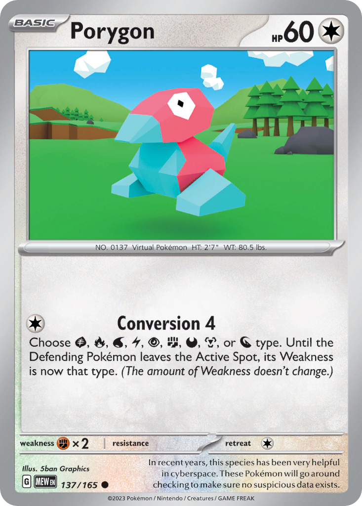 Porygon — 151 #137 / 165