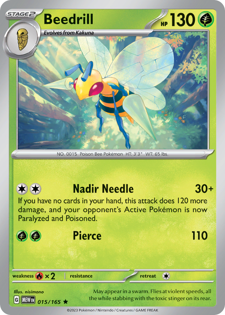 Beedrill — 151 #015 / 165