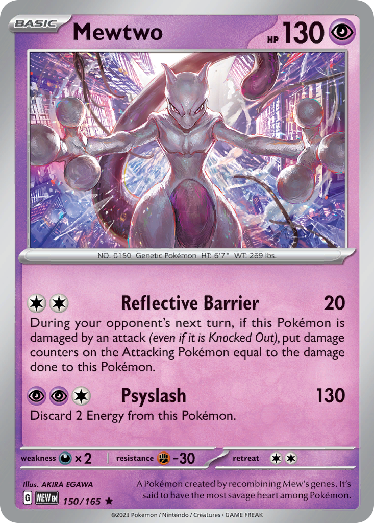 Mewtwo — 151 #150 / 165