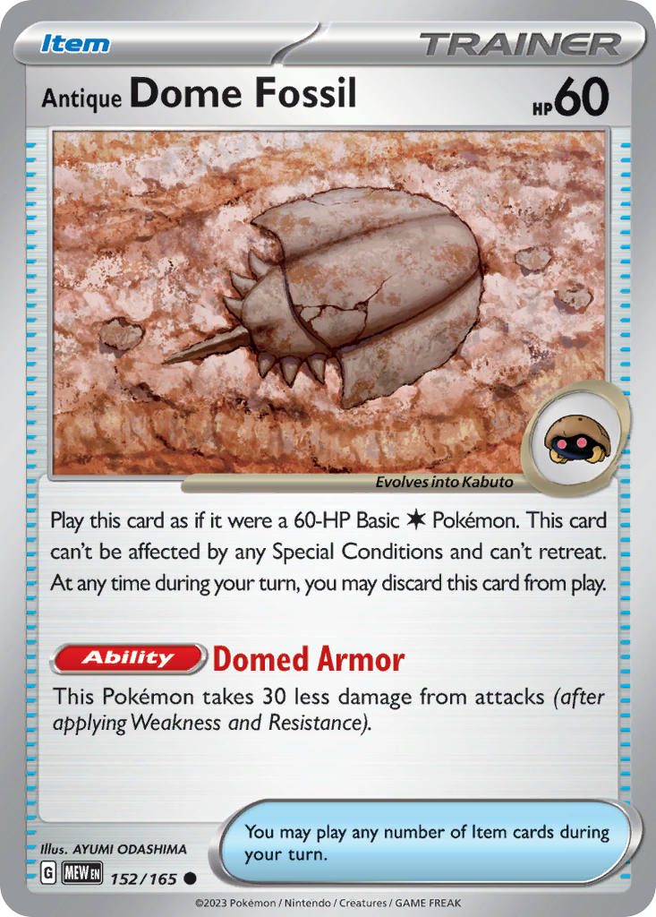 Antique Dome Fossil — 151 #152 / 165