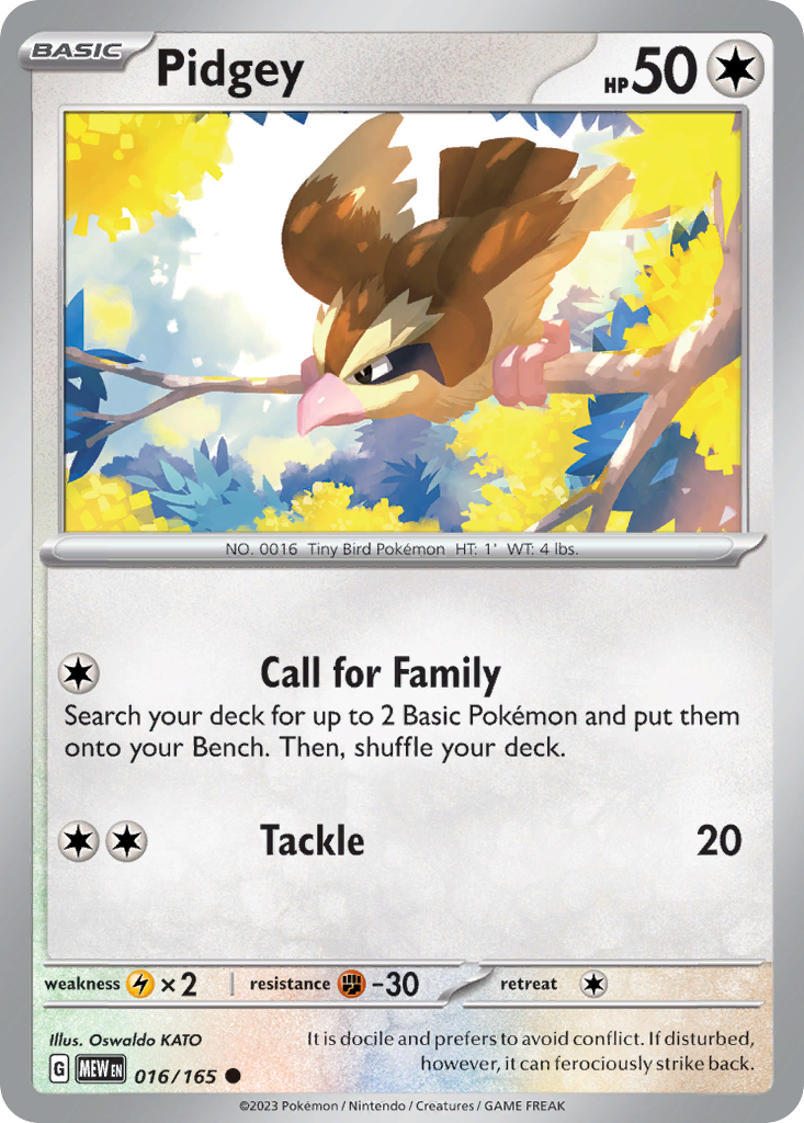 Pidgey — 151 #016 / 165