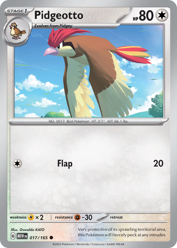 Pidgeotto — 151 #017 / 165