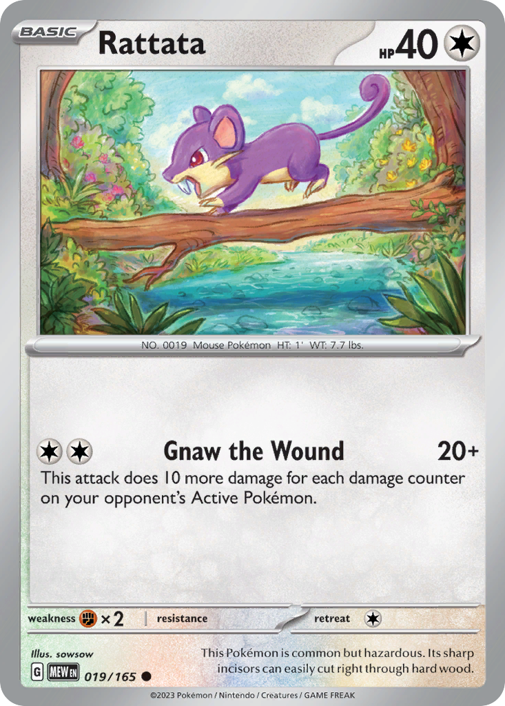 Rattata — 151 #019 / 165