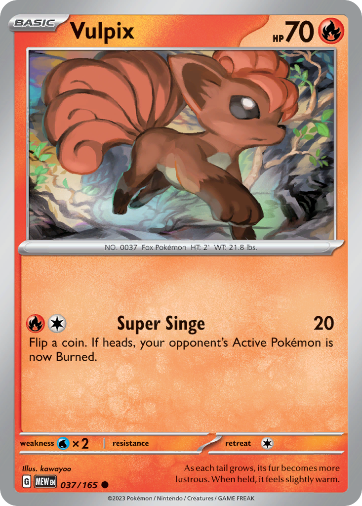 Vulpix — 151 #037 / 165