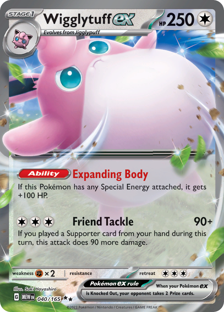 Wigglytuff ex — 151 #040 / 165