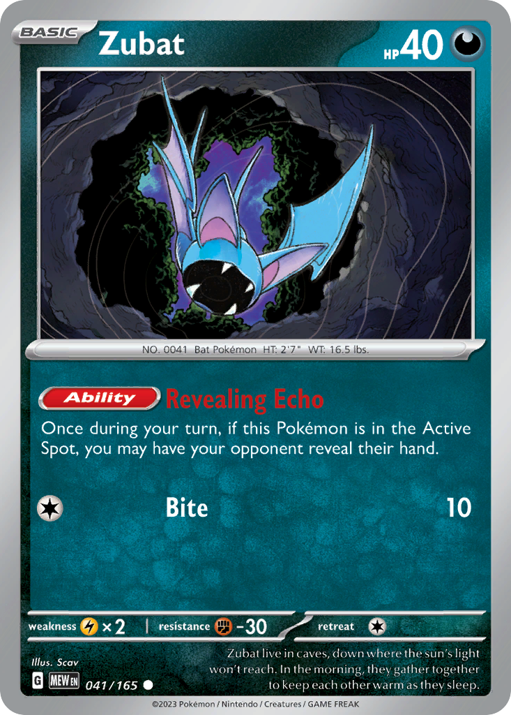 Zubat — 151 #041 / 165