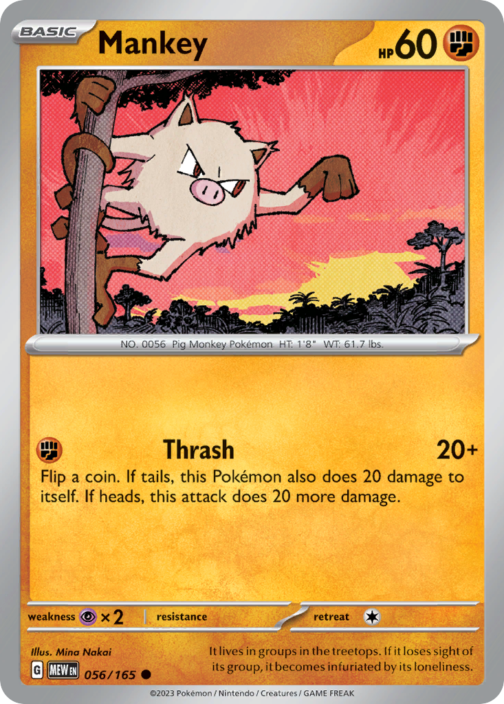 Mankey — 151 #056 / 165