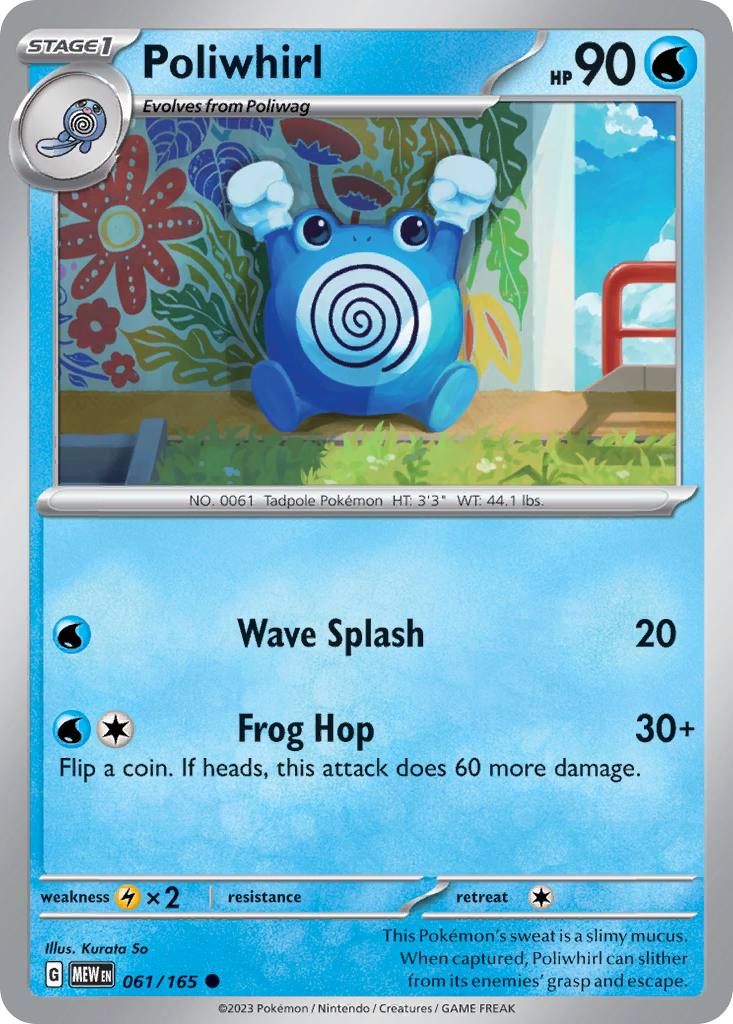 Poliwhirl — 151 #061 / 165