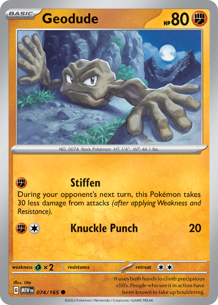 Geodude — 151 #074 / 165