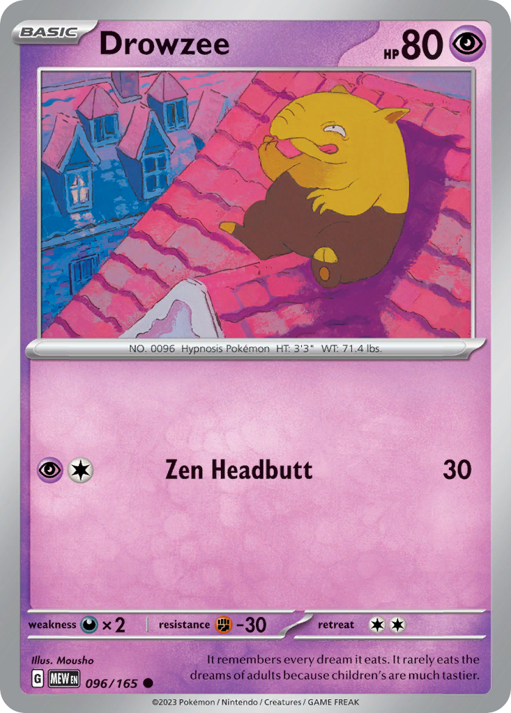 Drowzee — 151 #096 / 165
