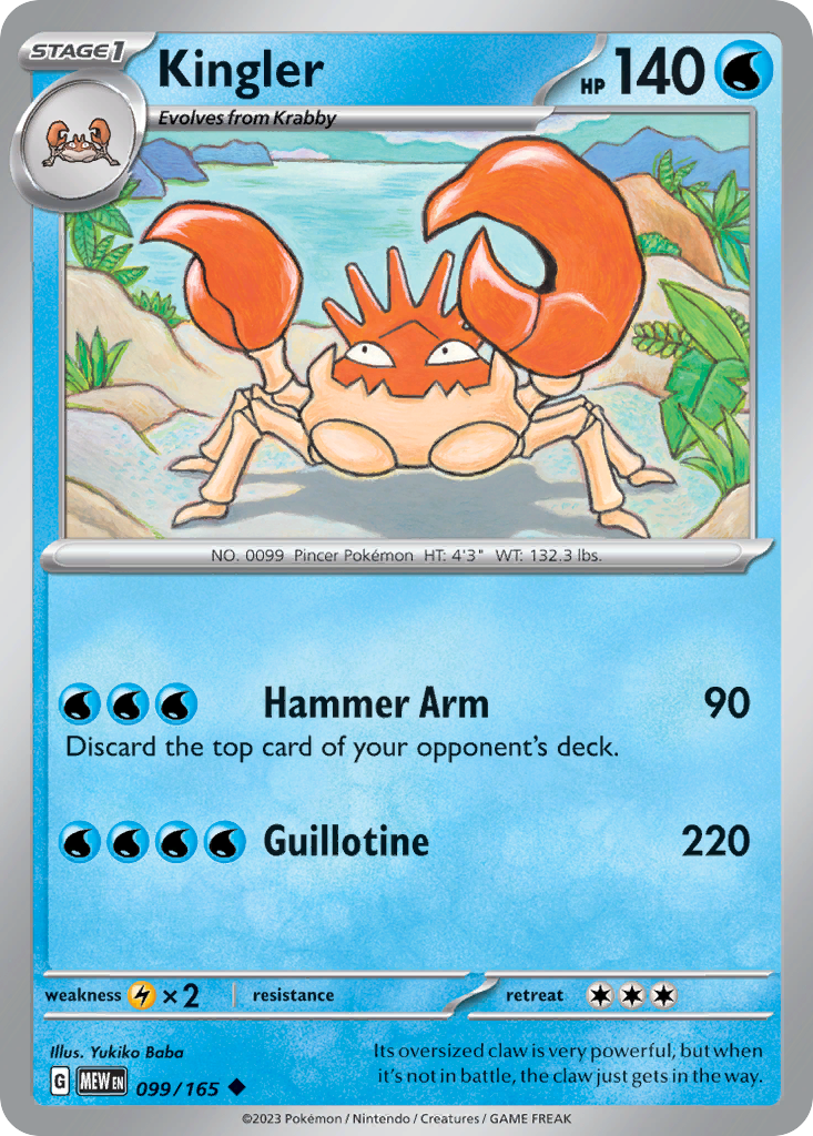 Kingler — 151 #099 / 165