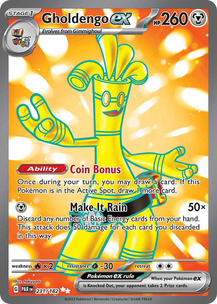 Gholdengo ex — Paradox Rift #231 / 182