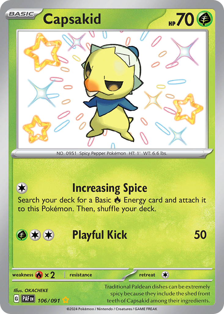 Capsakid — Paldean Fates #106 / 91