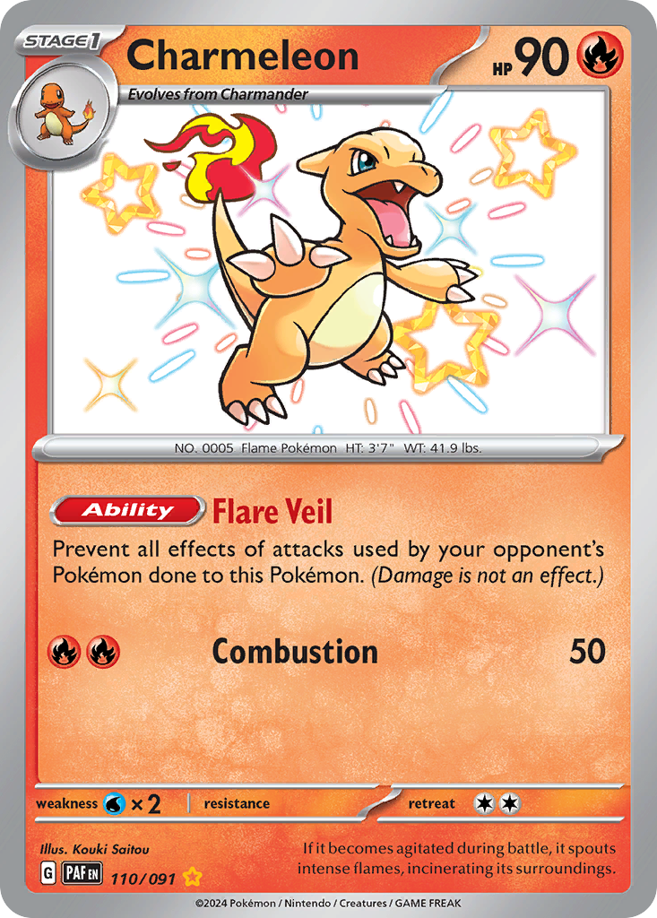 Charmeleon — Paldean Fates #110 / 91