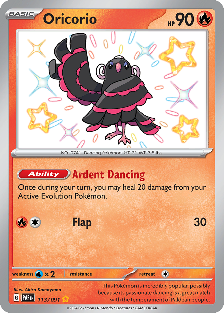 Oricorio — Paldean Fates #113 / 91