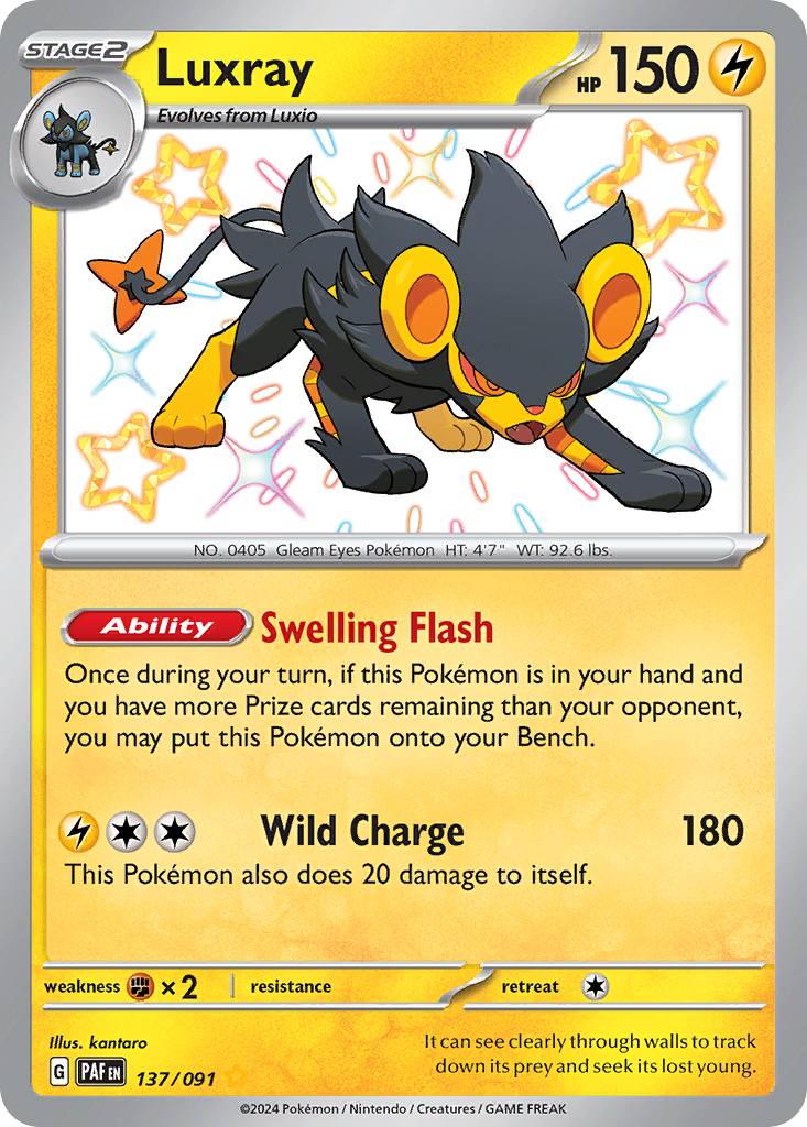 Luxray — Paldean Fates #137 / 91