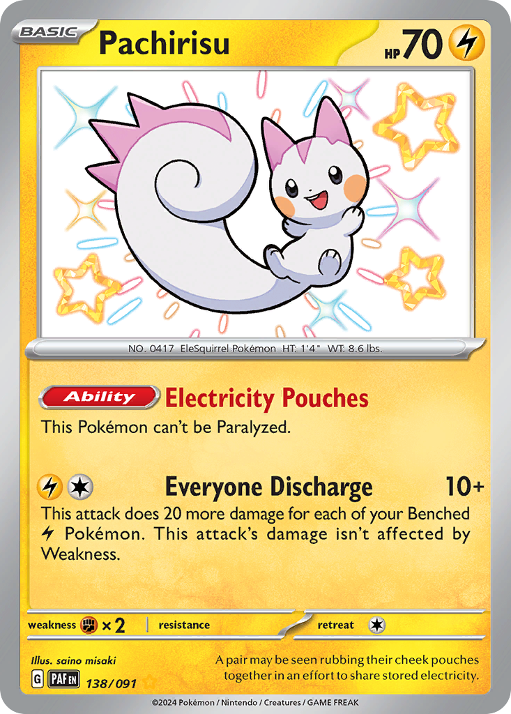 Pachirisu — Paldean Fates #138 / 91