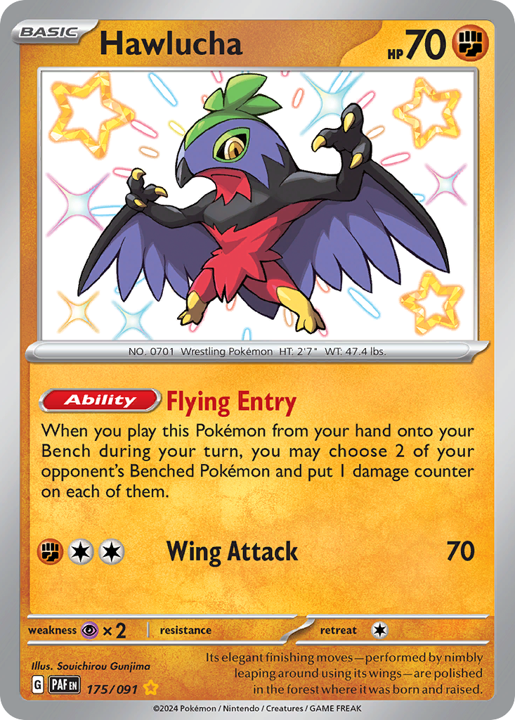 Hawlucha — Paldean Fates #175 / 91
