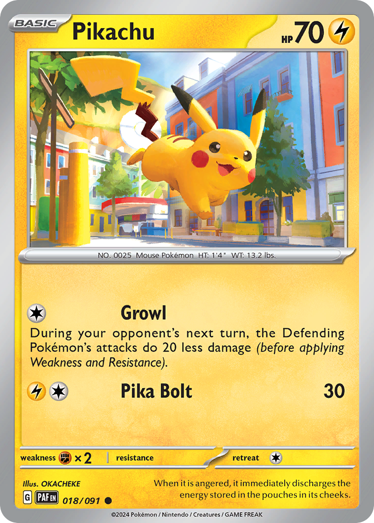 Pikachu — Paldean Fates #018 / 91