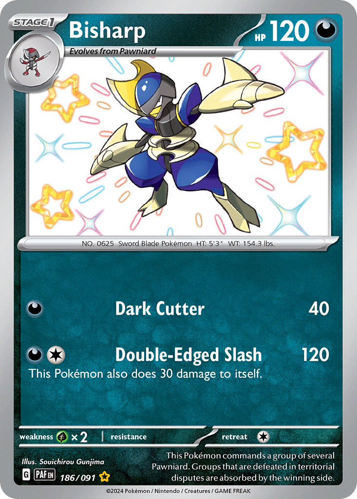 Bisharp — Paldean Fates #186 / 91