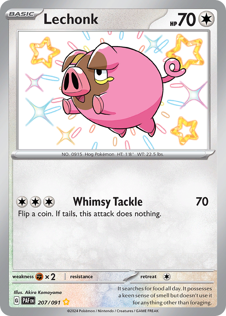 Lechonk — Paldean Fates #207 / 91